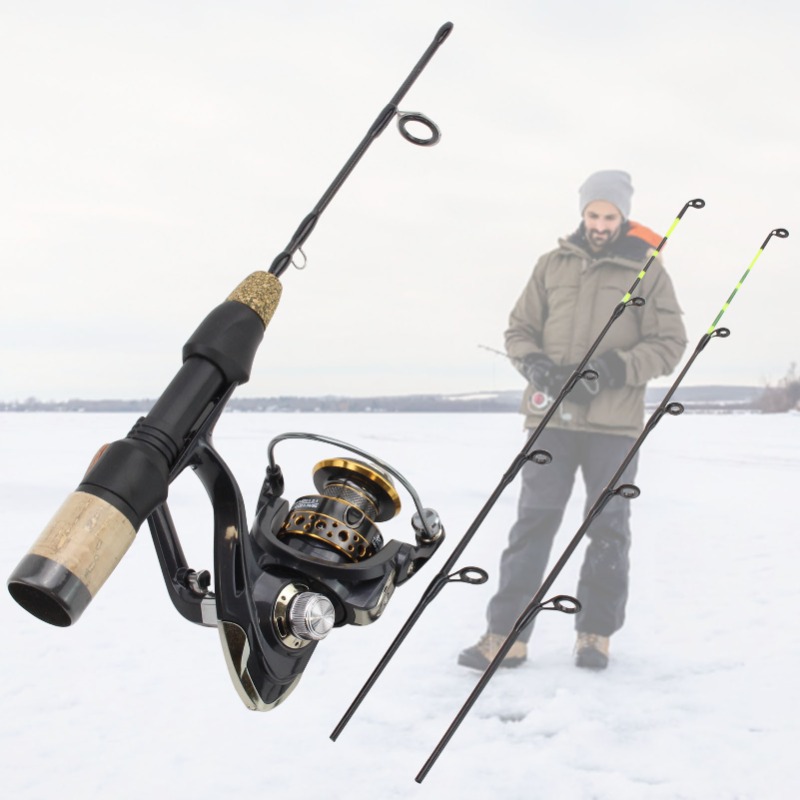 Ice Fishing Tip Up - 60 Cm 2 Tips Rod Reel