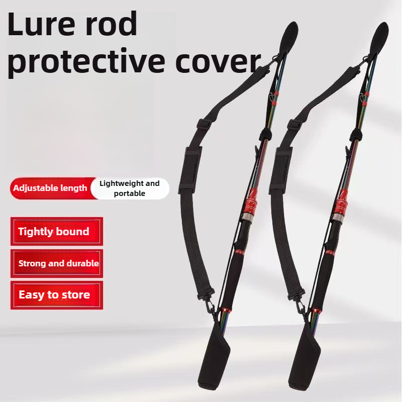 Ice Fishing Tip Up - Verstelbare hengelopbergtas Draagbare schouderriembeschermer voor accessoires