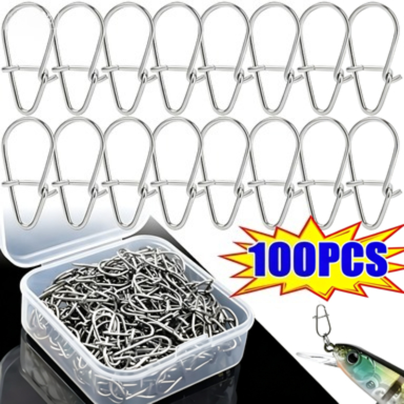 Fishing Equipment Cheap - 100PCS Rvs Vissen Snap Hooked Snap