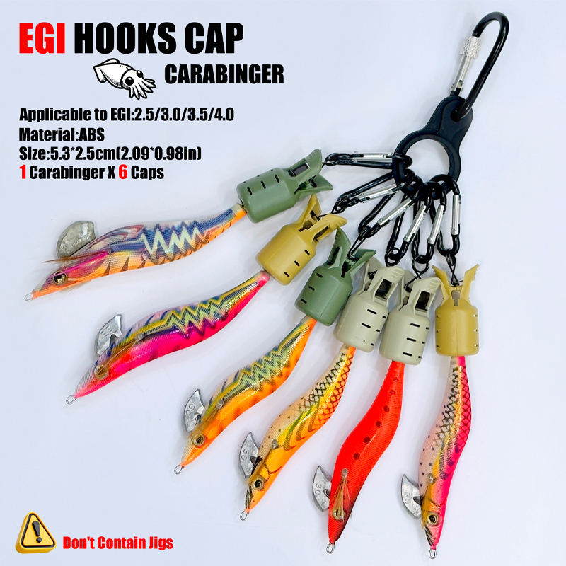 Inktvis Jig Haak Caps en Karab - Fishing Equipment Carp recensie en prijs