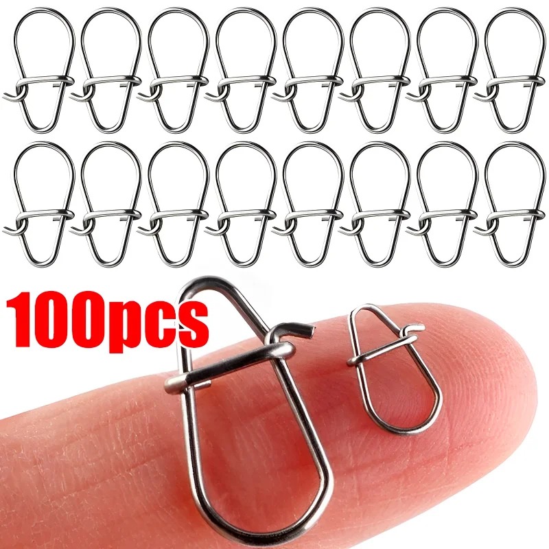 100PCS Rvs Vissen Snap Hooked  - Fishing Equipment Cheap recensie en prijs