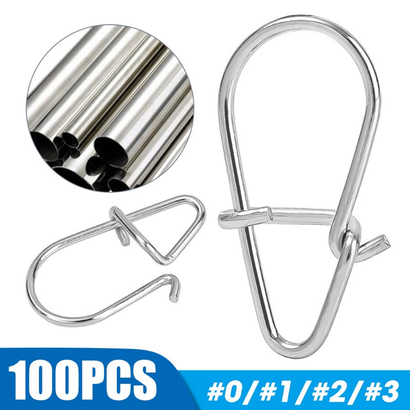 100PCS Rvs Vissen Snap Hooked  - Fishing Equipment Cheap recensie en prijs